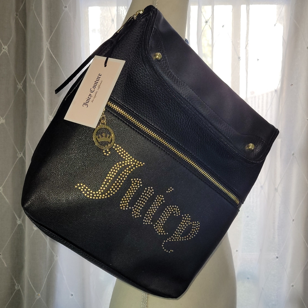 Juicy Couture Desert Light Black Mid Backpack